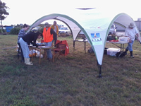 setting up